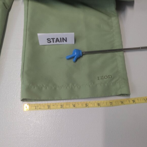 Izod Size Medium Sage Green Track Pants *Tiny Stain and Free Top XL - Picture 5 of 16